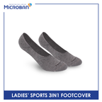 Microban Ladies' Cotton Thick Sports Foot Cover 3 pairs in a pack VLSFG5
