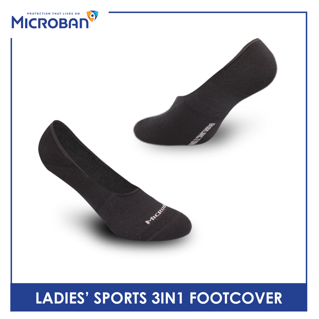 Microban Ladies' Cotton Thick Sports Foot Cover 3 pairs in a pack VLSFG5