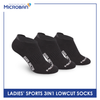 Microban Ladies' Cotton Thick Sports Low Cut Socks 3 pairs in a pack VLSKG9