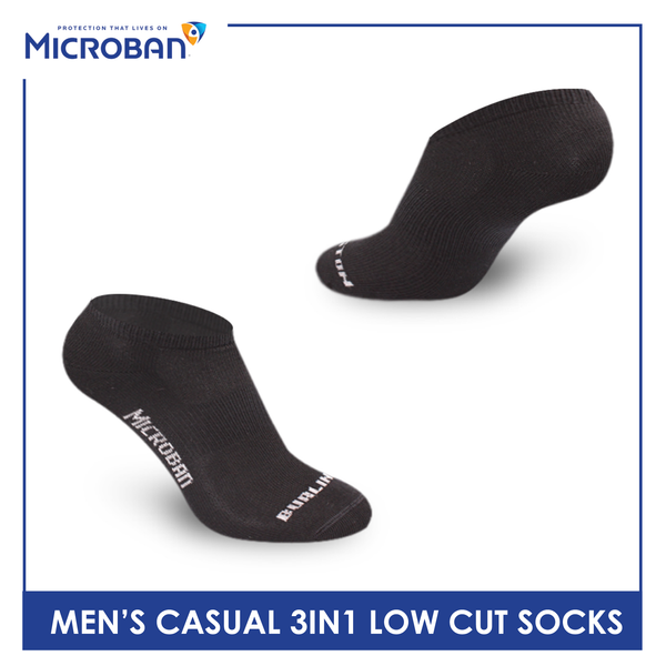Microban Men's Cotton Lite Casual Low Cut Sock 3 pairs in a pack VMCKG10