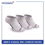 Microban Men’s Cotton Lite Thin Casual Low Cut Sock 3 pairs in a pack VMCKG10