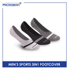 Microban Men's Cotton Thick Sports Foot Cover 3 pairs in a pack VMSFG4