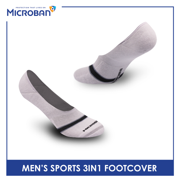 Microban Men's Cotton Thick Sports Foot Cover 3 pairs in a pack VMSFG4