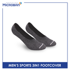 Microban Men’s Cotton Thick Sports Foot Cover 3 pairs in a pack VMSFG5