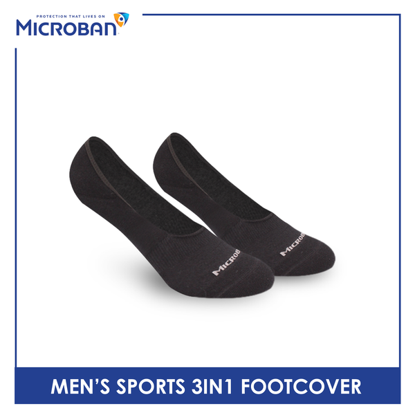 Microban Men's Cotton Thick Sports Foot Cover 3 pairs in a pack VMSFG5