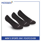 Microban Men’s Cotton Thick Sports Foot Cover 3 pairs in a pack VMSFG5