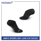 Microban Men's Cotton Thick Sports Low Cut Socks 3 pairs in a pack VMSKG18