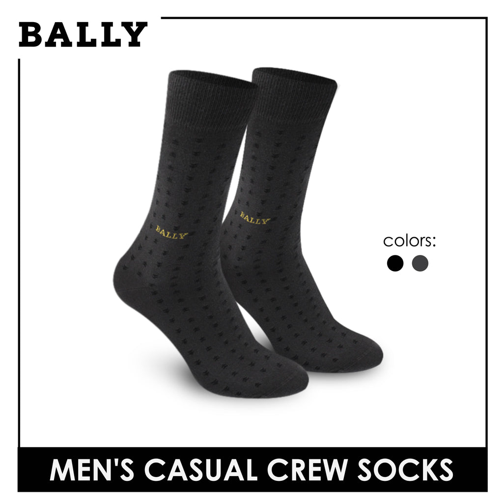 Bally Men's Premium Cotton Light Performance Dress Crew Socks 1 pair YMC1101