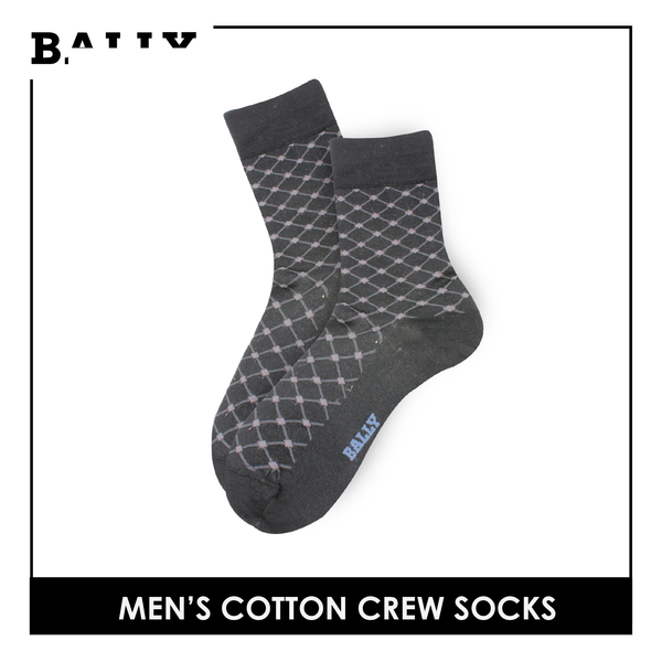 Bally Men's OVERRUNS Cotton Lite Casual Socks 3 pairs in 1 pack YMCCO1