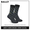 Bally Men's Premium Mercerized Lite Casual Dress Crew Socks 1 pair YMM1102