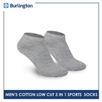 Burlington BML-219 Men's Thick Low Cut Sports Socks 3 pairs in a pack (4357825036393)