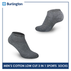 Burlington BML-219 Men's Thick Low Cut Sports Socks 3 pairs in a pack (4357825036393)