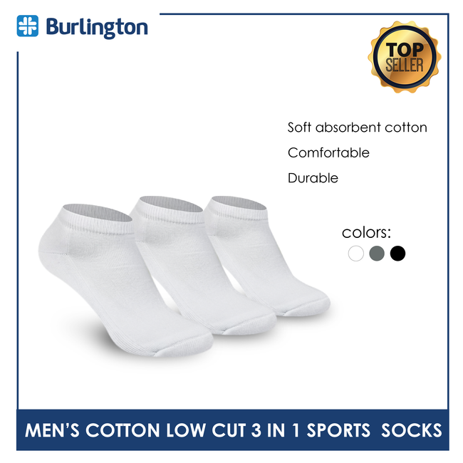 Buy Burlington Burlington Men's Lite Sports Half Terry Low Cut Socks 3  Pairs in a Pack BML-219 2024 Online