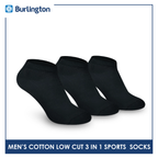 Burlington BML-219 Men's Thick Low Cut Sports Socks 3 pairs in a pack (4357825036393)