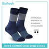 Biofresh RMDK1804 Men's Cotton Crew Dress Socks