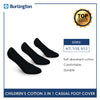 Burlington Girls' Children Cotton Lite Casual Foot Cover 3 pairs in a pack BCFG1