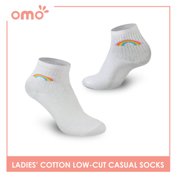 OMO OLCK1811 Ladies Cotton Low Cut Casual Socks 1 Pair (4365185089641)