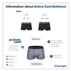 Burlington Men's Seamless Boxer Brief 3 pieces in a pack GTMBBG18