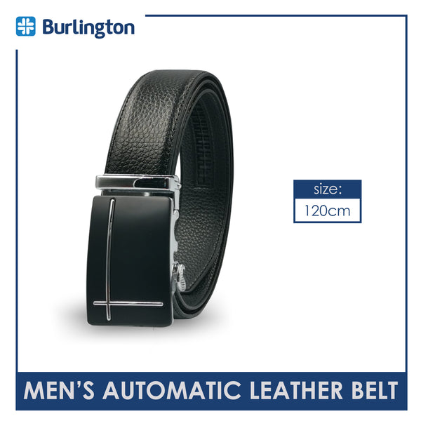 Burlington JMBLA0201 Men's Automatic Buckle Cowhide Genuine Leather Casual belt 1 piece (size 120cm) (6596503076969)