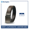 Burlington Men's Automatic Buckle Cowhide Genuine Leather Casual belt 1 piece (size 120cm) JMBLA0203