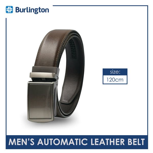 Burlington JMBLA0203 Men's Automatic Buckle Cowhide Genuine Leather Casual belt 1 piece (size 120cm) (6596533059689)